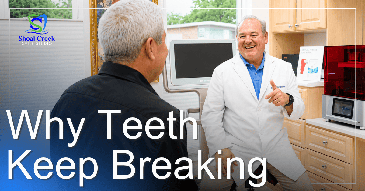 Doctor and patient smiling